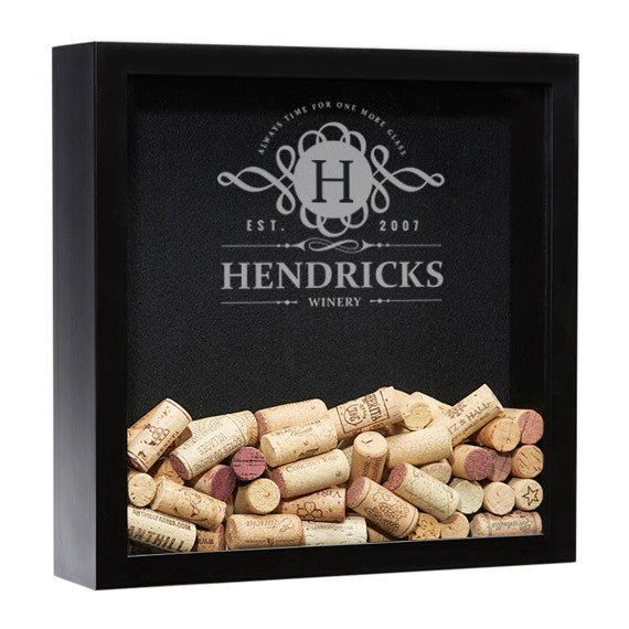 Wine Cork Shadow Box 1