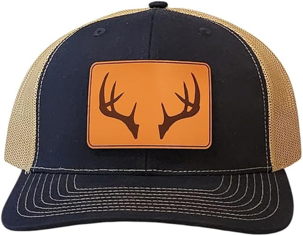 leather patch hat