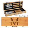 bbq set with grilling tools, personalized bbq set, bbq grill master