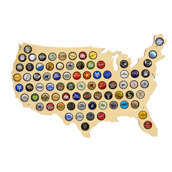 USA Beer Cap Map